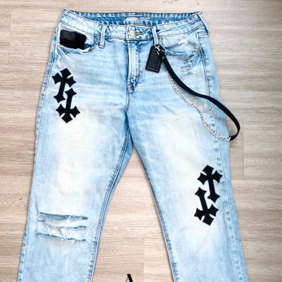 Cross Printed Two-Piece Set - Picture 2 of 2